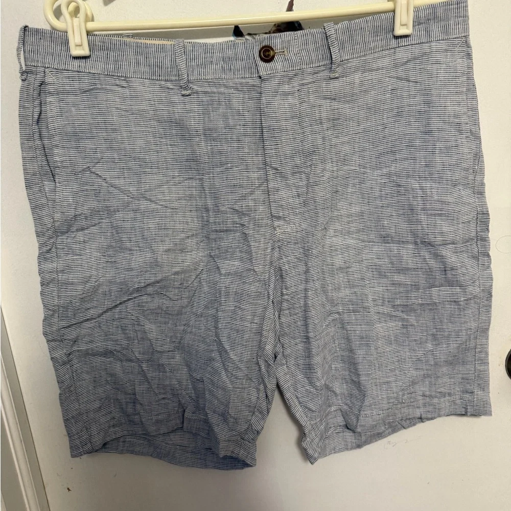 J. Crew Men's Light Blue Patterned Shorts